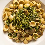 Orecchiette broccoli e salsiccia